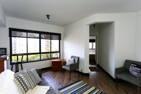 Sala de apartamento para alugar com 1 quarto, 43m² em Morumbi, São Paulo