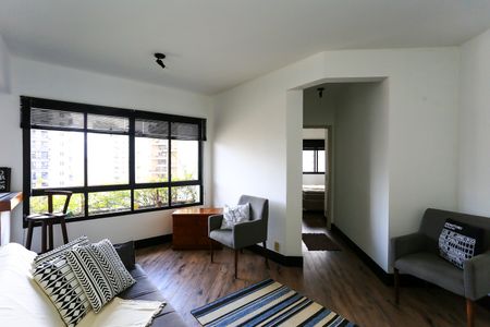 Sala de apartamento para alugar com 1 quarto, 43m² em Morumbi, São Paulo