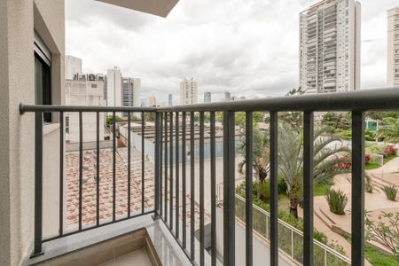 Varanda de apartamento à venda com 1 quarto, 40m² em Vila Cordeiro, São Paulo