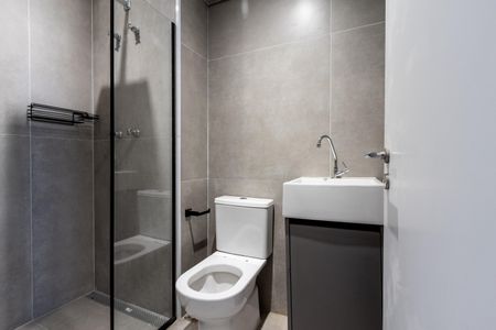 Studio para alugar com 20m², 1 quarto e sem vaga Studio para alugar com 20m², 1 quarto e sem vagaBanheiro