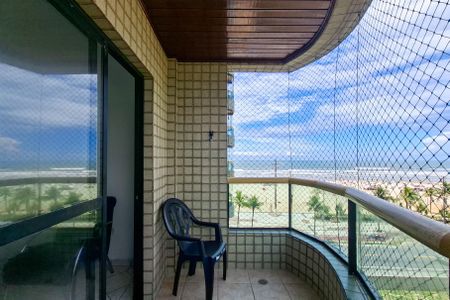 Sacada  de apartamento para alugar com 1 quarto, 58m² em Aviação, Praia Grande
