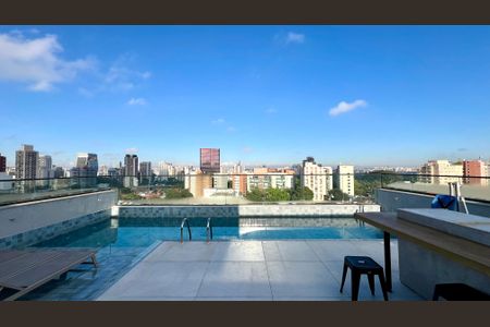 Studio para alugar com 27m², 1 quarto e sem vagaPiscina