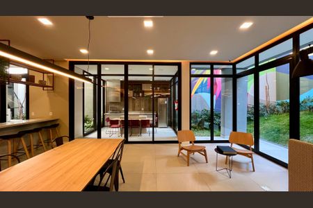 Studio para alugar com 27m², 1 quarto e sem vagaSalão de Festas