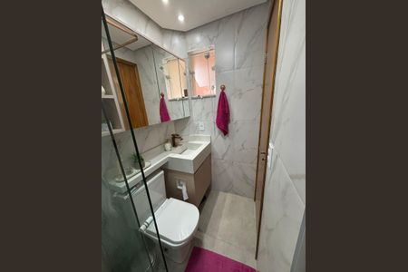 Banheiro de apartamento à venda com 2 quartos, 65m² em Vila Leopoldina, Santo André
