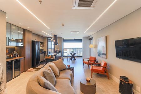 Sala de apartamento para alugar com 1 quarto, 105m² em Jardim das Acacias, São Paulo