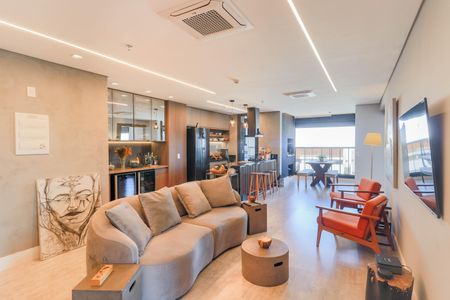 Apartamento para alugar com 105m², 1 quarto e 2 vagasSala