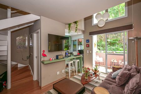 Sala de apartamento à venda com 1 quarto, 48m² em Vila Andrade, São Paulo