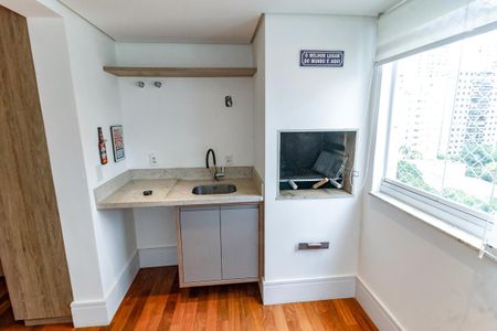 Detalhe - Varanda Gourmet de apartamento para alugar com 3 quartos, 116m² em Vila Andrade, São Paulo
