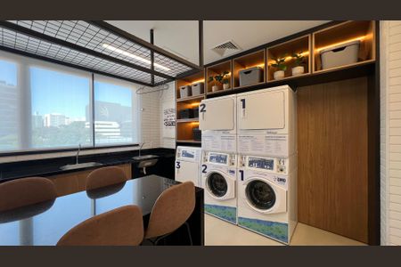 Studio para alugar com 25m², 1 quarto e sem vaga Studio para alugar com 25m², 1 quarto e sem vagaLavanderia