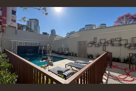 Studio para alugar com 25m², 1 quarto e sem vaga Studio para alugar com 25m², 1 quarto e sem vagaPiscina