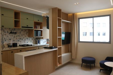 Sala de apartamento para alugar com 1 quarto, 30m² em Barra Funda, São Paulo
