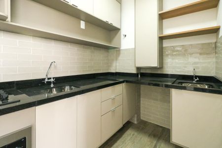 Cozinha e Área de Serviço de apartamento à venda com 2 quartos, 34m² em Vila Palmares, São Caetano do Sul
