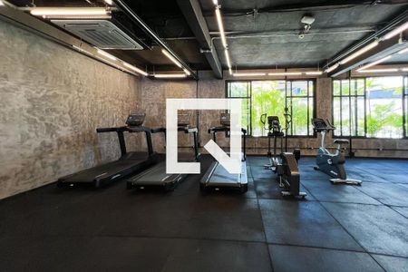 Studio para alugar com 28m², 1 quarto e 1 vaga Studio para alugar com 28m², 1 quarto e 1 vagaÁrea comum - Academia