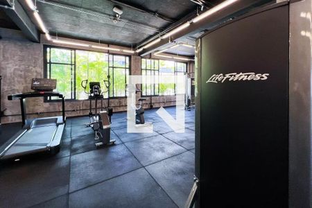 Studio para alugar com 28m², 1 quarto e 1 vaga Studio para alugar com 28m², 1 quarto e 1 vagaÁrea comum - Academia