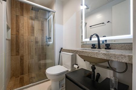 Banheiro de apartamento para alugar com 1 quarto, 30m² em Sumarezinho, São Paulo