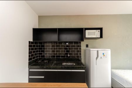 Cozinha de kitnet/studio para alugar com 1 quarto, 23m² em Itaberaba, São Paulo