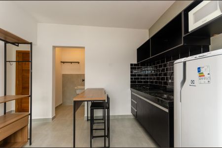 Cozinha de kitnet/studio para alugar com 1 quarto, 23m² em Itaberaba, São Paulo