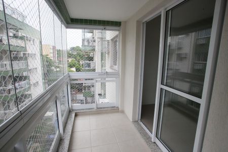 Varanda da Sala de apartamento para alugar com 2 quartos, 63m² em Pechincha, Rio de Janeiro