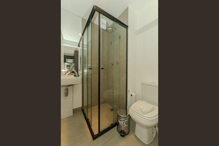 Banheiro de kitnet/studio para alugar com 1 quarto, 24m² em Bela Vista, São Paulo