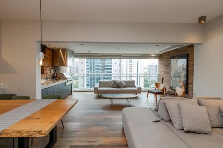 Sala de apartamento para alugar com 2 quartos, 107m² em Cidade Monções, São Paulo