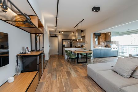 Sala de apartamento para alugar com 2 quartos, 107m² em Cidade Monções, São Paulo