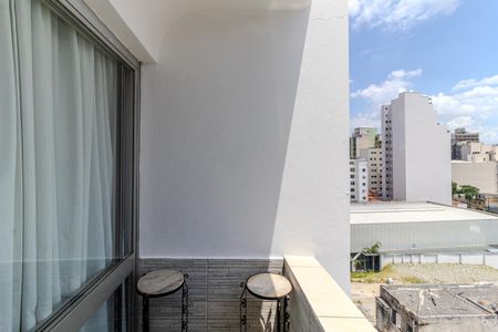 Varanda de apartamento à venda com 1 quarto, 41m² em Vila Buarque, São Paulo