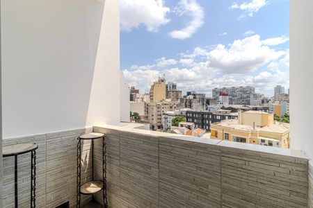 Varanda de apartamento à venda com 1 quarto, 41m² em Vila Buarque, São Paulo