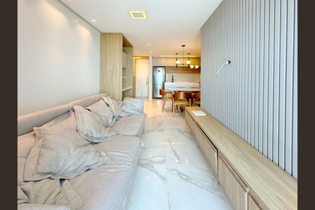 Sala de TV de apartamento para alugar com 2 quartos, 78m² em Barreiros, São José