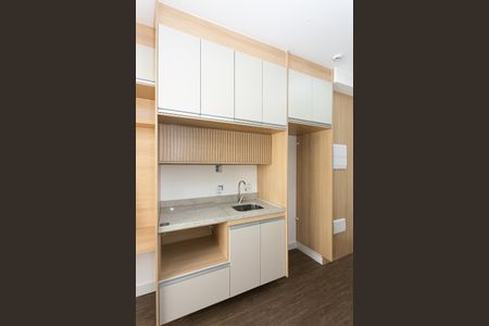 Cozinha de kitnet/studio para alugar com 1 quarto, 24m² em Tatuapé, São Paulo
