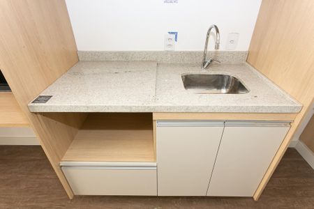 Cozinha de kitnet/studio para alugar com 1 quarto, 24m² em Tatuapé, São Paulo