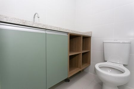 Studio para alugar com 24m², 1 quarto e sem vaga Studio para alugar com 24m², 1 quarto e sem vagaBanheiro