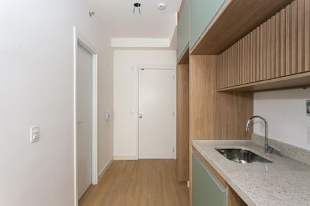 Cozinha de kitnet/studio para alugar com 1 quarto, 24m² em Tatuapé, São Paulo