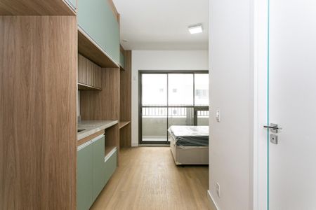 Cozinha de kitnet/studio para alugar com 1 quarto, 24m² em Tatuapé, São Paulo
