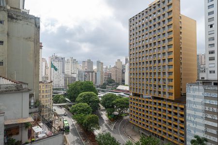 Studio à venda com 42m², 1 quarto e 1 vagaVista da Varanda do Quarto