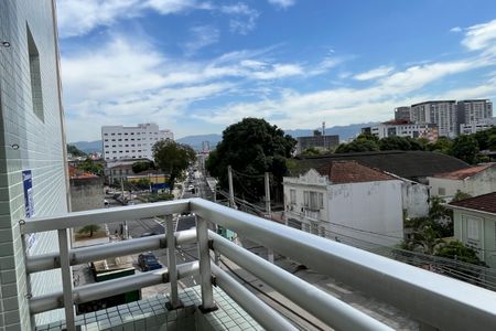 Varanda da Sala de apartamento para alugar com 2 quartos, 104m² em Encruzilhada, Santos