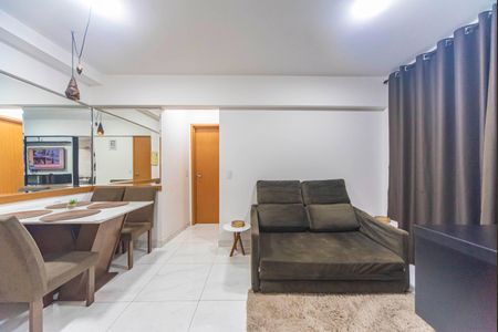 Sala de apartamento para alugar com 1 quarto, 37m² em Vila Assunção, Santo André