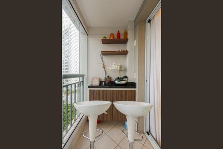 Varanda da Sala de apartamento para alugar com 2 quartos, 51m² em Vila Andrade, São Paulo