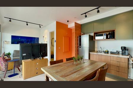 Sala de Jantar de kitnet/studio à venda com 1 quarto, 67m² em Pinheiros, São Paulo