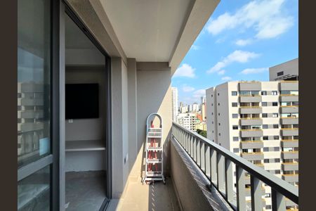 Studio para alugar com 26m², 1 quarto e sem vagaVaranda