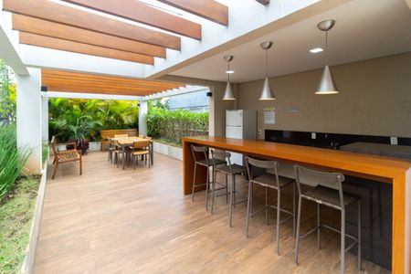 Apartamento à venda com 43m², 1 quarto e 1 vagaChurrasqueira