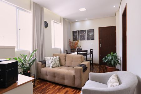 Sala de apartamento à venda com 3 quartos, 65m² em União, Belo Horizonte