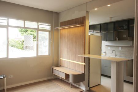 Sala de apartamento para alugar com 1 quarto, 50m² em Gonzaga, Santos