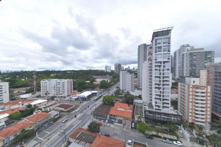 Varanda - Vista de kitnet/studio para alugar com 1 quarto, 22m² em Santo Amaro, São Paulo