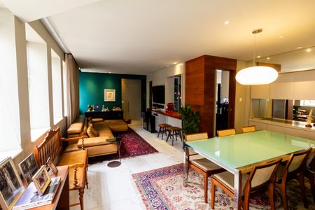 Sala de apartamento para alugar com 3 quartos, 110m² em Funcionários, Belo Horizonte