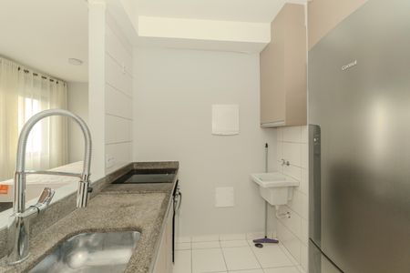 Cozinha de kitnet/studio para alugar com 1 quarto, 26m² em Bela Vista, São Paulo