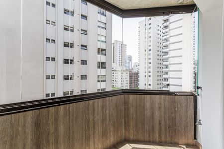 Varanda da Sala de apartamento para alugar com 3 quartos, 135m² em Indianópolis, São Paulo