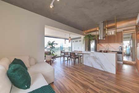 Sala de apartamento para alugar com 1 quarto, 62m² em Cidade Monções, São Paulo