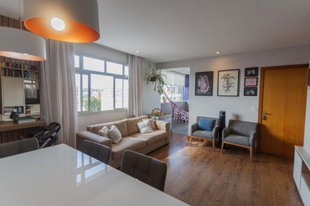 Sala de apartamento à venda com 3 quartos, 87m² em Cidade Nova, Belo Horizonte