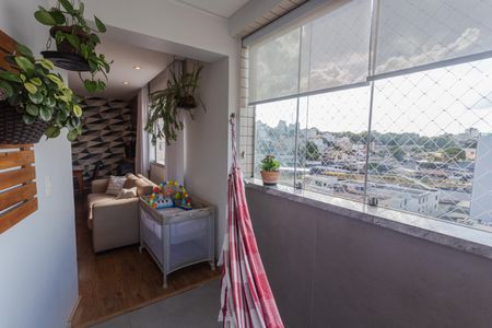 Varanda da Sala de apartamento à venda com 3 quartos, 87m² em Cidade Nova, Belo Horizonte