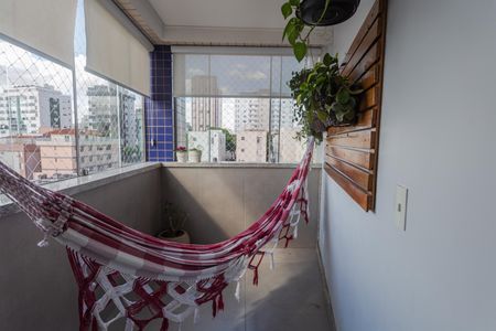 Varanda da Sala de apartamento à venda com 3 quartos, 87m² em Cidade Nova, Belo Horizonte